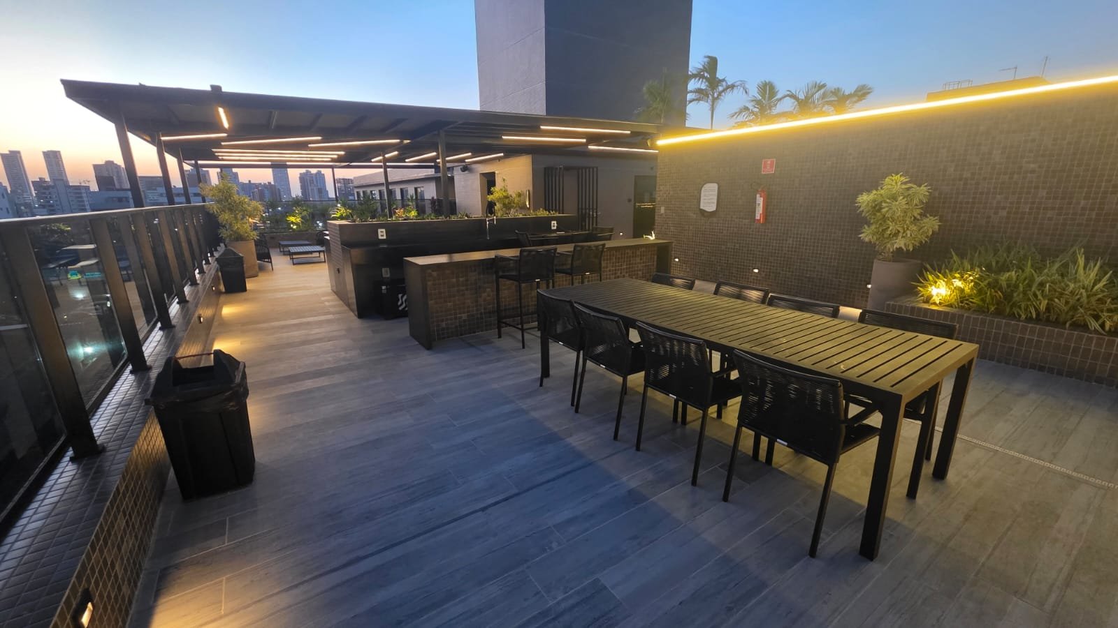 Área de lazer na cobertura